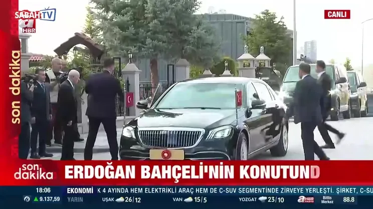 Başkan Erdoğan-Bahçeli görüşmesi başladı! MHP lideri kapıda karşıladı