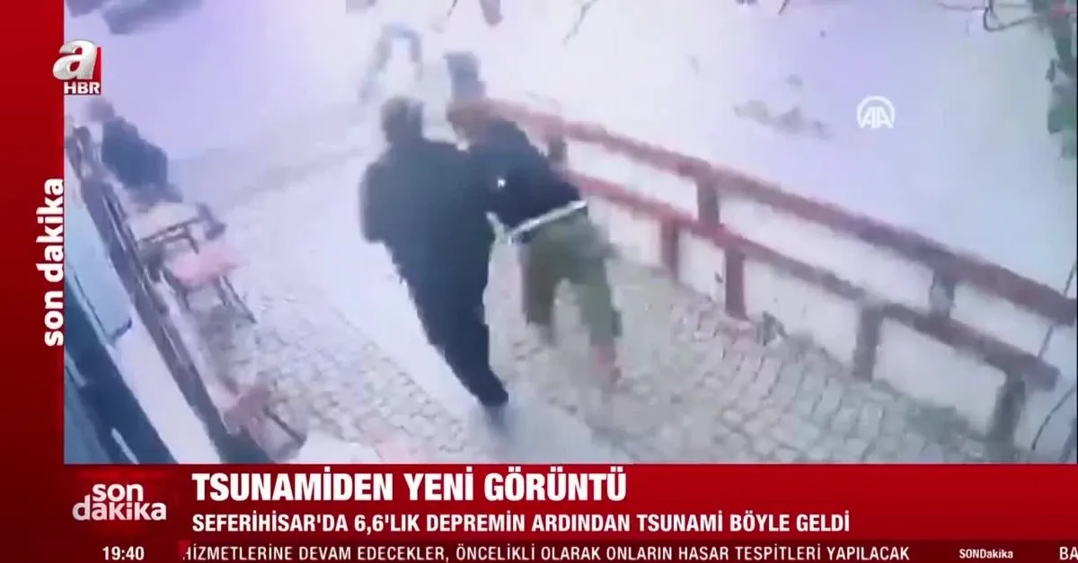 izmir seferihisar daki tsunami felaketinin yeni goruntuleri ortaya cikti video videosunu izle son dakika haberleri