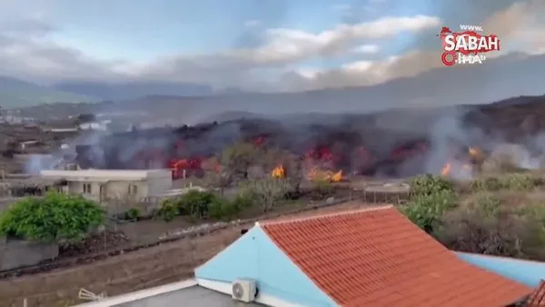 Kanarya Adaları'ndaki yanardağdan akan lavlar havuzu doldurdu | Video