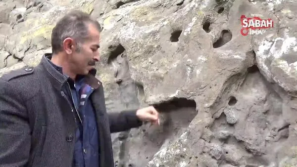 Amasya'da bir yanı insan, diğer yanı canavara benzeyen kaya görenleri şaşırtıyor