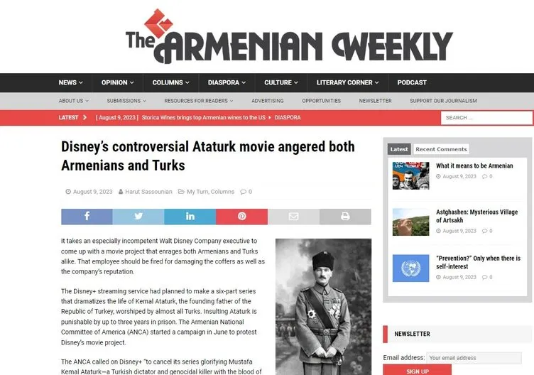 Disney Plus skandalı büyüyor: Ermeni gazeteden kriz çıkaracak çağrı!