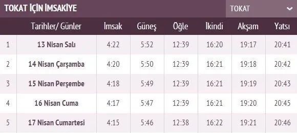 Ramazan İmsakiye takvimi yayınlandı! 2021 İstanbul, Ankara, İzmir imsakiye ile iftar sahur vakti ve il il iftar saatleri! İlk iftar saati, imsak ve sahur vakti saat kaçta?