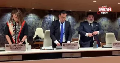 BM Konferansı’nın oturumu, depremde hayatını kaybedenler için saygı duruşuyla başladı | Video