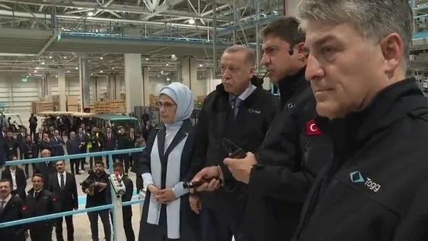 Başkan Erdoğan, TOGG Fabrikası'nı gezdi | Video