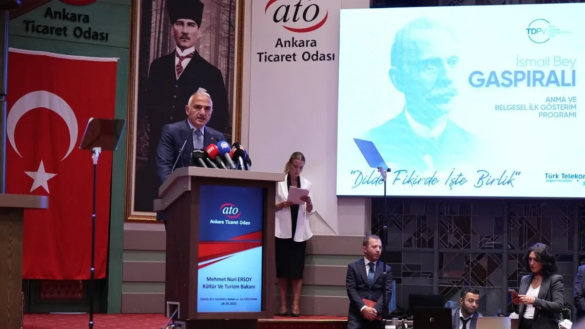 İsmail Bey Gaspıralı Ankara’da düzenlenen törenle anıldı