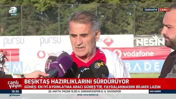 Beşiktaş Teknik Direktörü Şenol Güneş'ten sakatlık açıklaması! 