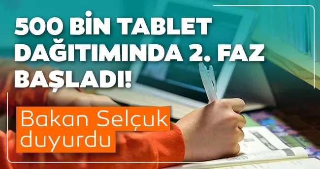 tablet dagitiminda ikinci faz