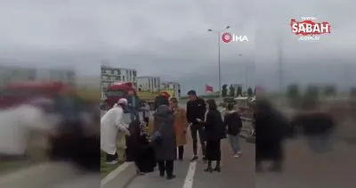 Başakşehir’de kaza otomobil yan yattı: 1’i çocuk 6 kişi yaralandı | Video