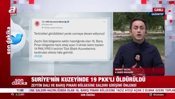 SON DAKİKA! Saldırıya hazırlanan 19 PKK'lı etkisiz hale getirildi | Video