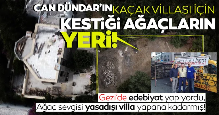 Firari Can Dündar’ın villasının kaçak bölümü yıkıldı, geride ormana verdiği tahribat kaldı!