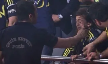 Minik Fenerbahçeliyi teselli eden polis, geceye damga vurdu!