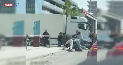 Trafikte satırlı kavga kamerada | Video