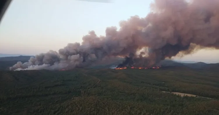 Son dakika: Muğla’nın Marmaris ilçesinde orman yangını! 2 bakan bölgede incelemelerde bulundu