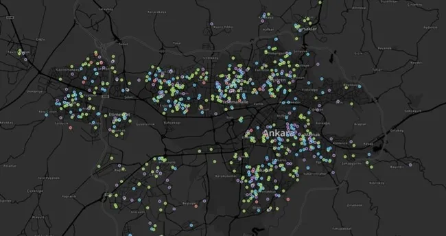 Ankara koronavirüs yoğunluk haritası tablosu! Corona virüsü ...