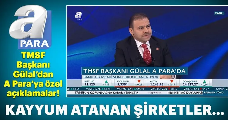 TMSF Başkanı Muhiddin Gülal’dan A Para’ya özel açıklamalar!