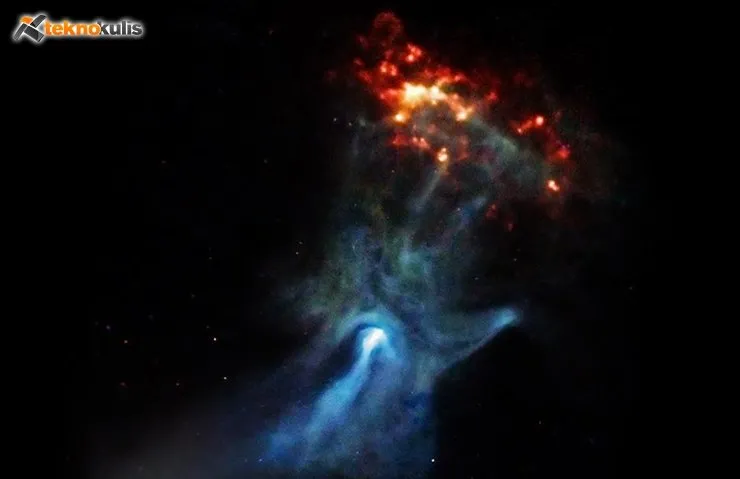 Uzayda görüntülenen hayalet el merak uyandırdı