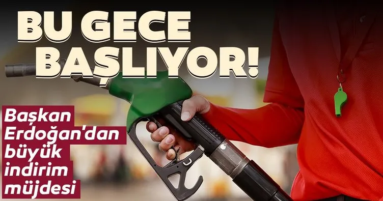 Son dakika haberi | Başkan Erdoğan müjdeyi verdi! Benzinde 60, motorinde 55 kuruş indirim