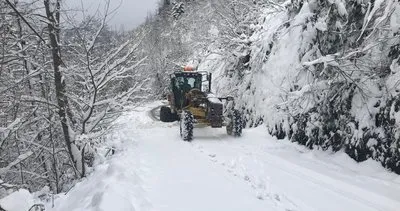 Giresun’da kar nedeniyle 201 köy yolunda ulaşım sağlanamıyor #giresun