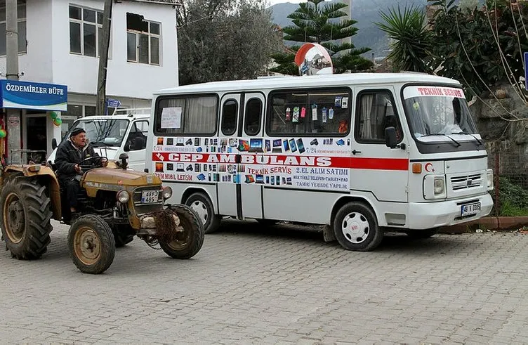’Cep ambulansı’ ile köy sakinlerinin hizmetinde!