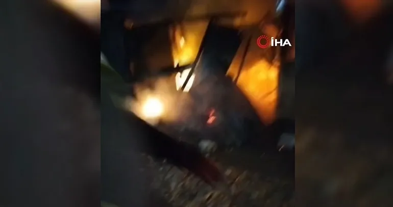 Bolu’da tek katlı ev küle döndü