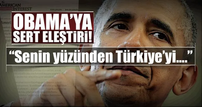 Obama’ya Türkiye eleştirisi