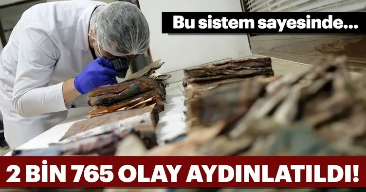 Parmak izi ile faili meçhul olaylar aydınlatılıyor