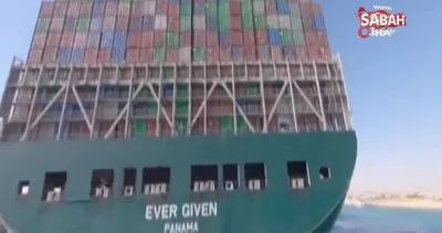 Süveyş Kanalını tıkayan Ever Given gemisi, 3 ayın ardından kanaldan ayrılıyor | Video