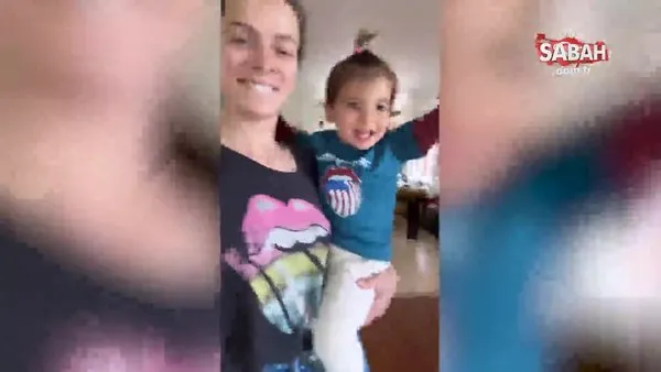 Özge Özpirinçci ve kızı Mercan'ın eğlenceli dansı sosyal medyayı salladı! | Video