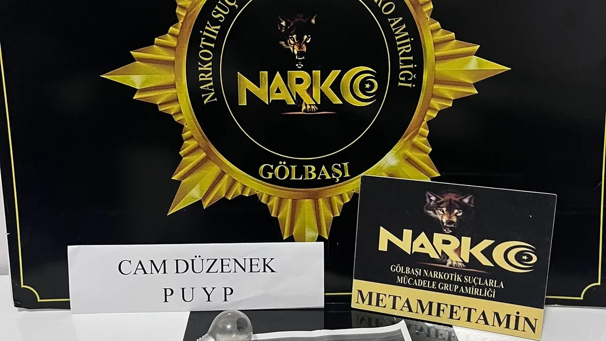 Gölbaşı’nda uyuşturucu operasyonu! 2 şüpheli tutuklandı