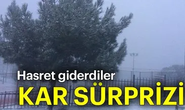Son dakika: İzmir’de kar sürprizi