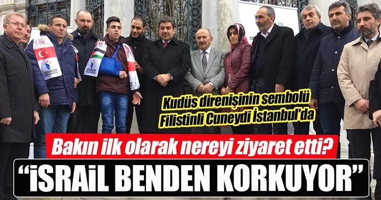 Kudüs direnişinin sembolü Filistinli Cuneydi İstanbul'da