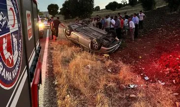 Adıyaman’da otomobil tarlaya uçtu: 3 yaralı!