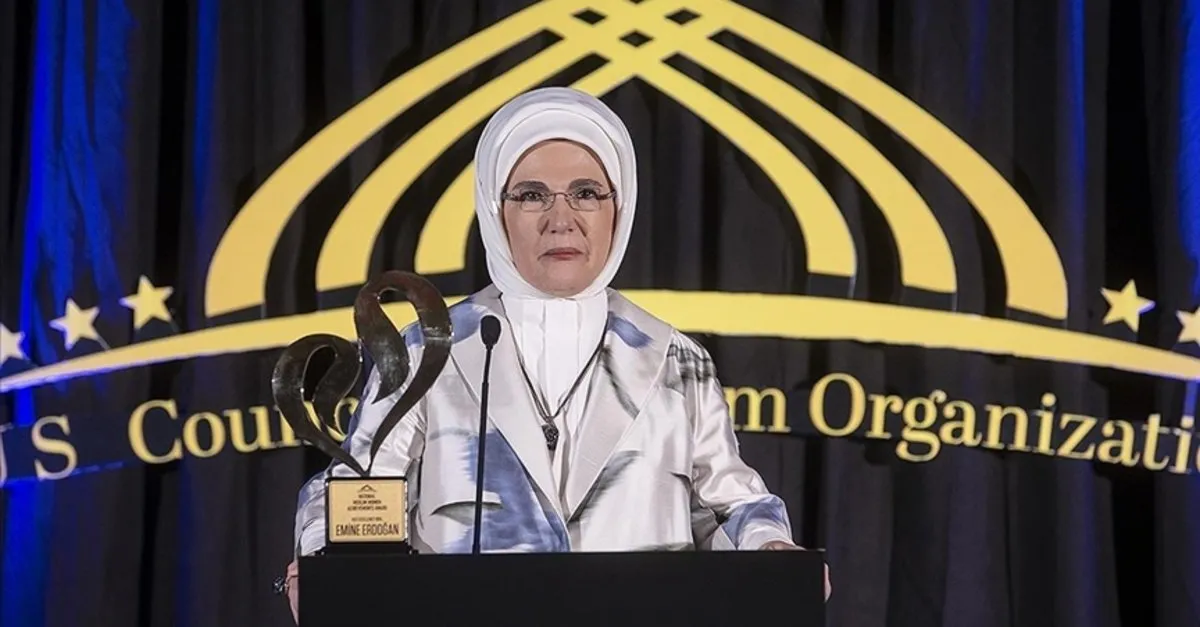 Emine Erdoğan'a ABD'de "Uluslararası Müslüman Kadınlar Başarı ve Topluma  Katkı Ödülü" - Son Dakika Haberler