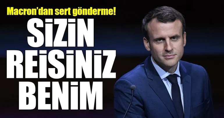 Macron’dan Fransız ordusuna: Sizin reisiniz benim!