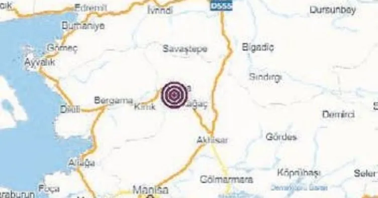 Soma’da deprem panik yarattı