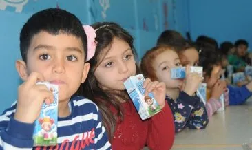 Şırnak’ta öğrencilere süt dağıtıldı