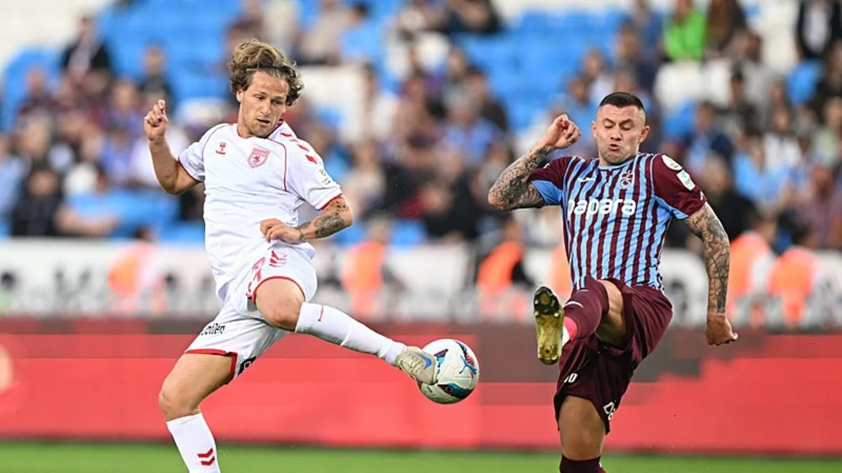 Trabzonspor - Samsunspor maçında gol yağmuru!