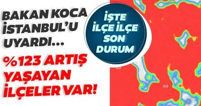 Son dakika haberi: İstanbul’da ilçe ilçe corona vaka artış oranları yayınlandı! Fahrettin Koca’dan İstanbullulara uyarı geldi