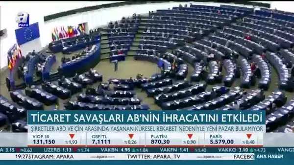 Ticaret Savaşları AB'nin ihracatını etkiledi