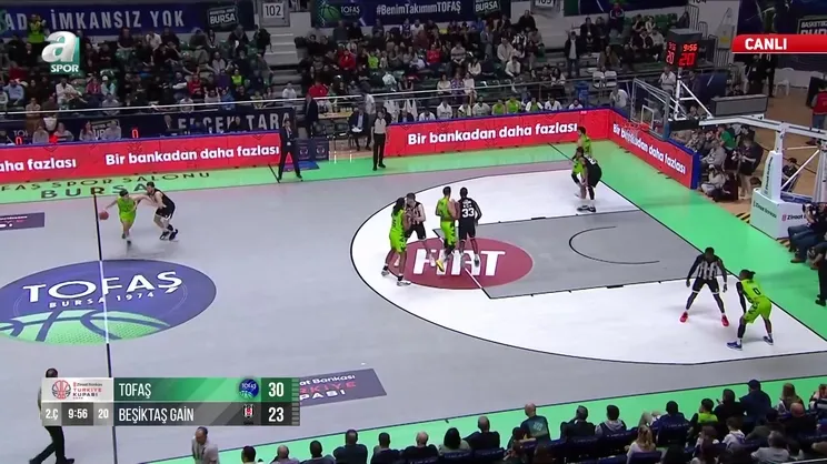 TOFAŞ 53-48 Beşiktaş GAİN (2. Periyot Sonucu)