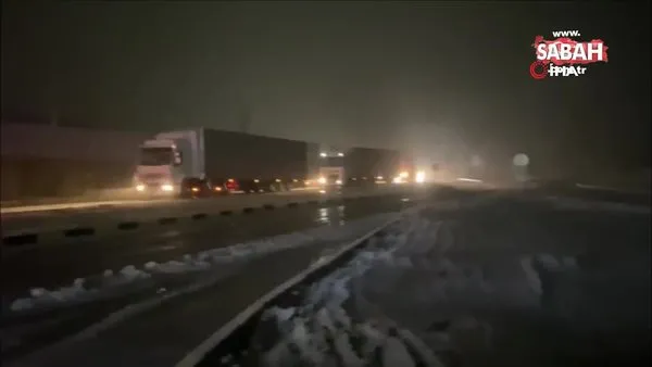 Son dakika: Edirne'de kar yağışı başladı | Video