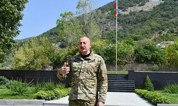 Azerbaycan Cumhurbaşkanı Aliyev, işgalden kurtarılan Laçın’ı ziyaret etti: