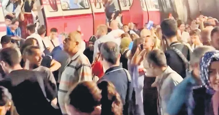Metro raydan çıktı: 3 yaralı