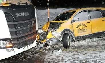 Kars’ta kar yağışı kazaya neden oldu: 1 ölü, 3 yaralı