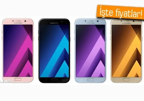 Samsung Galaxy A 2017 serisinin A7, A5, A3 fiyatları belli oldu!