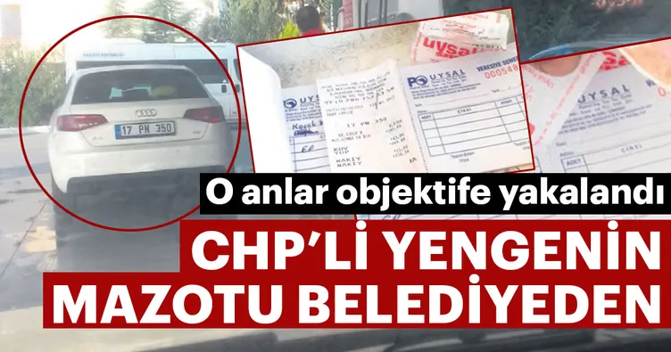 CHP’li yengenin mazotu belediyeden