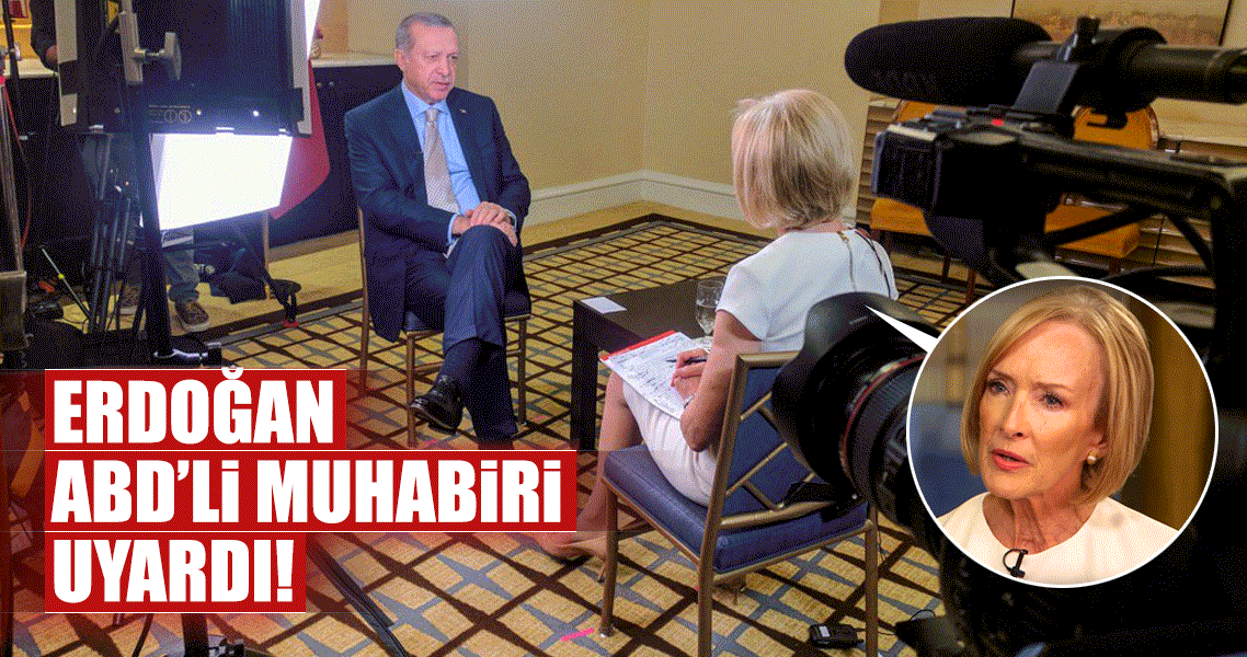 Cumhurbaşkanı Erdoğan’dan ABD’li muhabire ’terörist’ uyarısı
