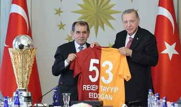 Başkan Erdoğan, Süper Lig şampiyonu Galatasaray’ı kabul etti