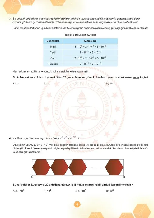 Kasım ayı LGS örnek soruları 2023: MEB yeni LGS sayısal ve sözel çözümlü örnek soruları yayımladı! İşte sorular ve cevaplar