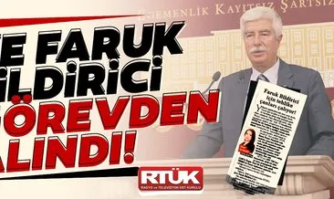 Son Dakika Haber: Faruk Bildirici’nin RTÜK üyeliği düşürüldü!